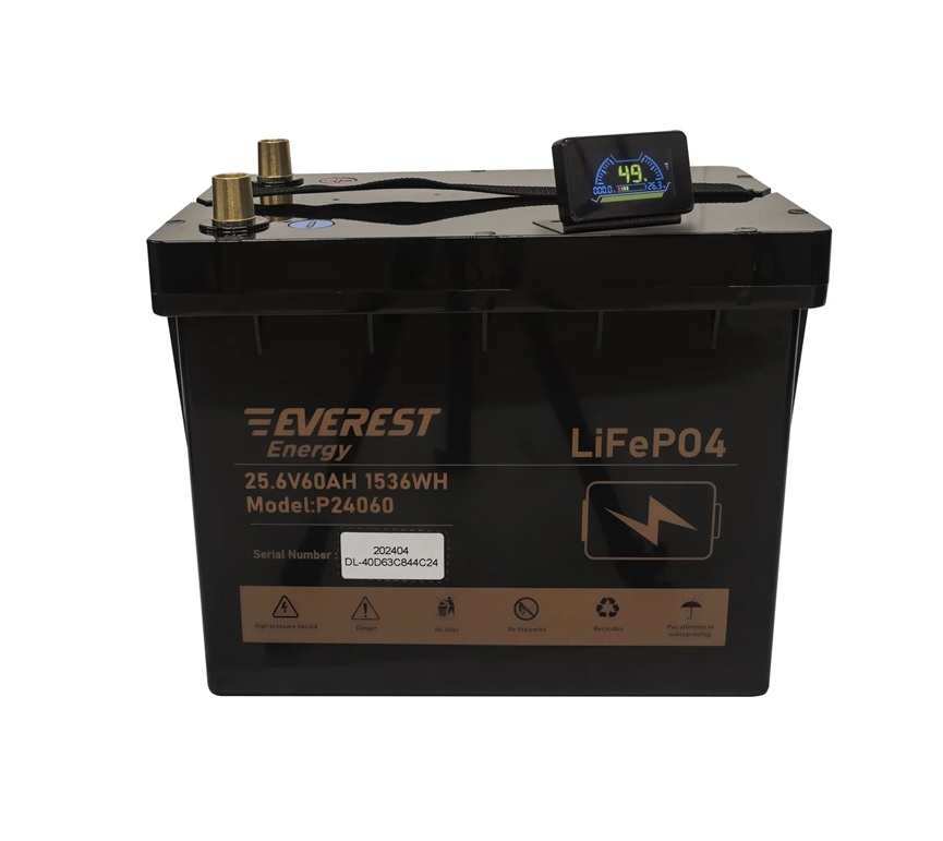 Аккумулятор Everest Energy LifePO4 24V60ah + LCD + Bluetooth 