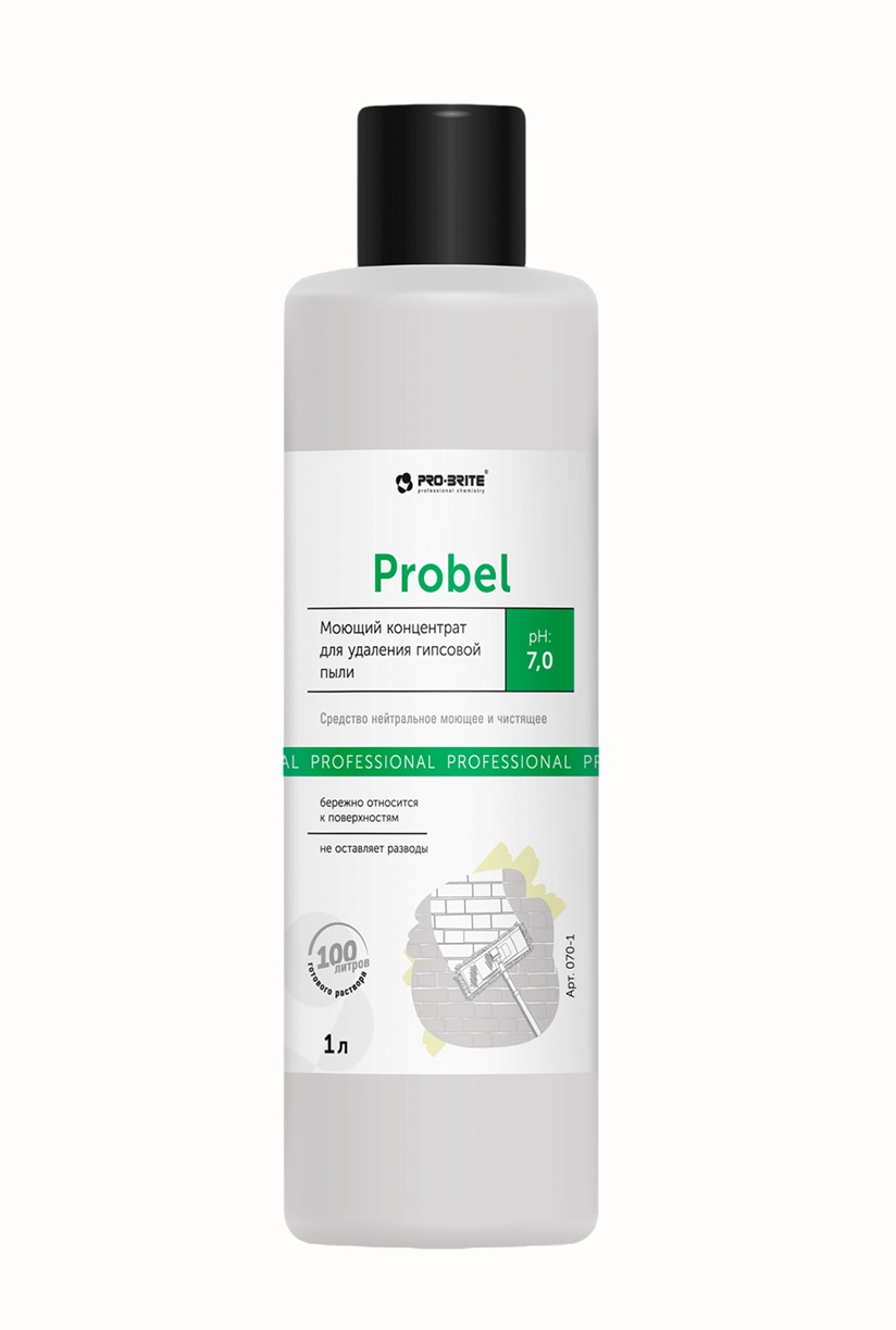 Моющий концентрат для удаления гипсовой пыли 070-1Probel, 1л 