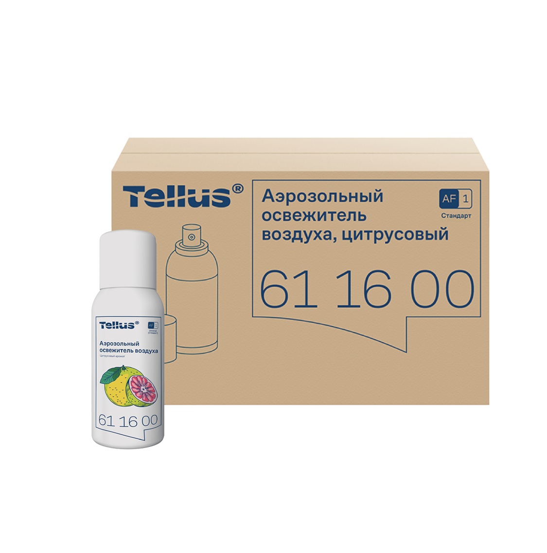 Аэрозольный освежитель воздуха Tellus, цитрусовый аромат А1, 611600 