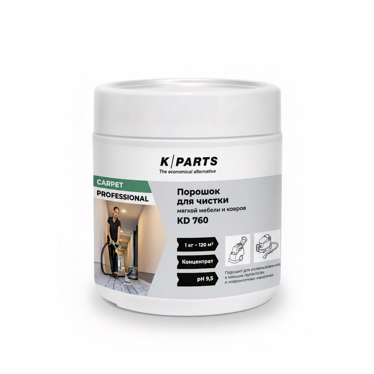 Порошок для мебели и ковров K-Parts KD760, 0,6кг  